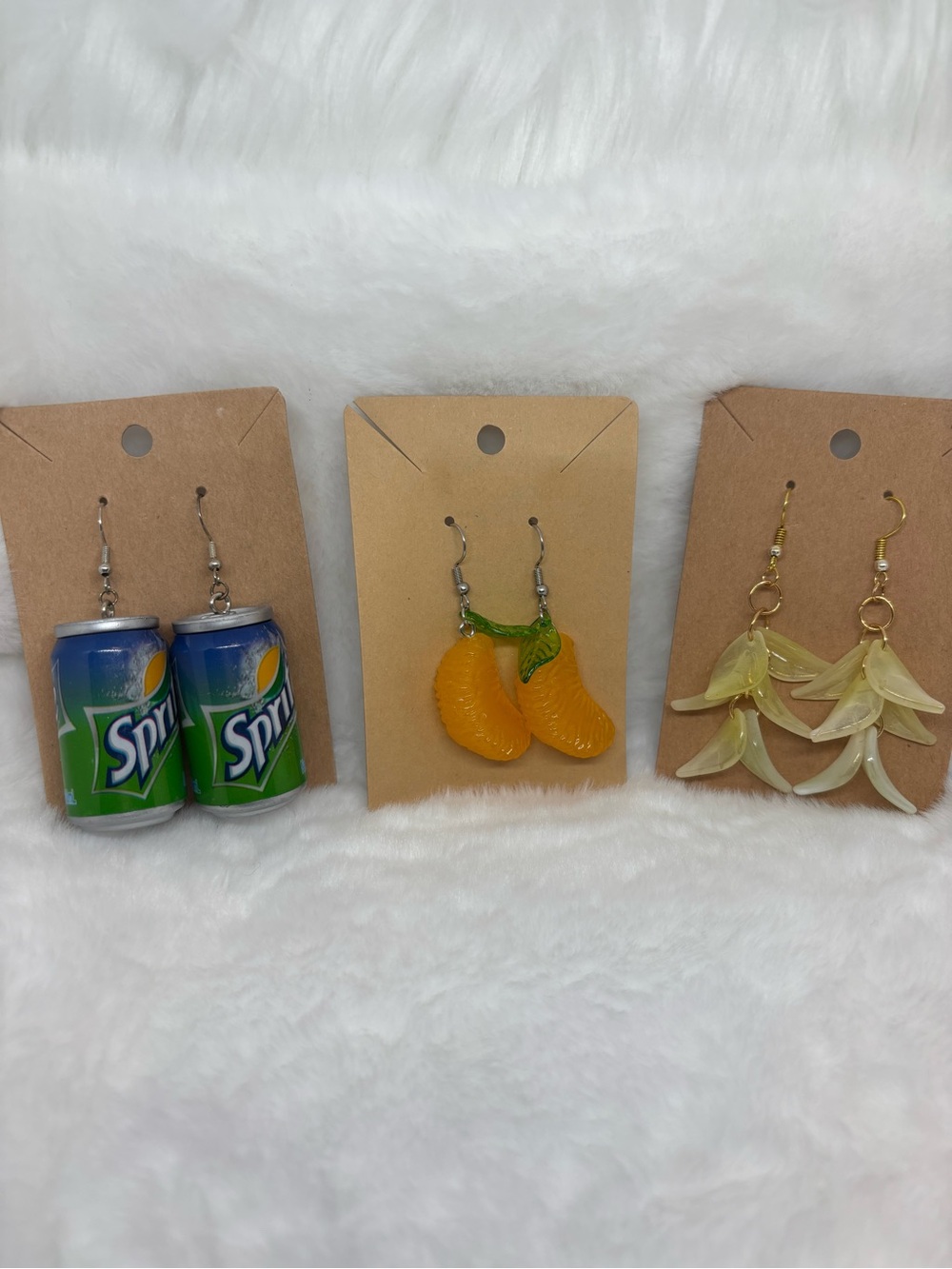 Earring Bundle- Leaves/ Orange Fruit Dangle Earrings